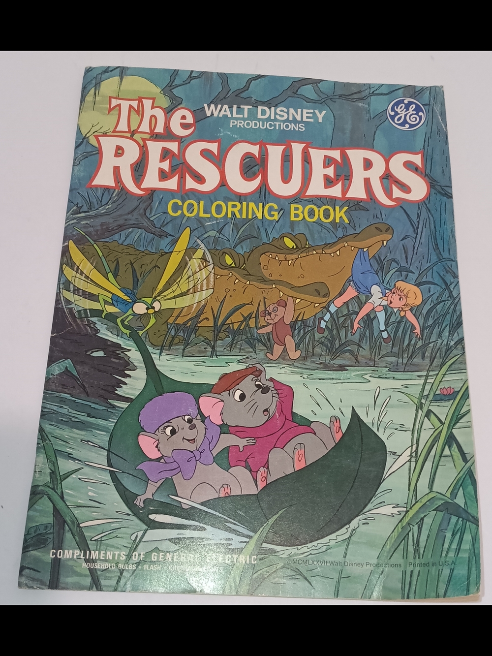 Vintage Walt Disney The Rescuers Coloring Book